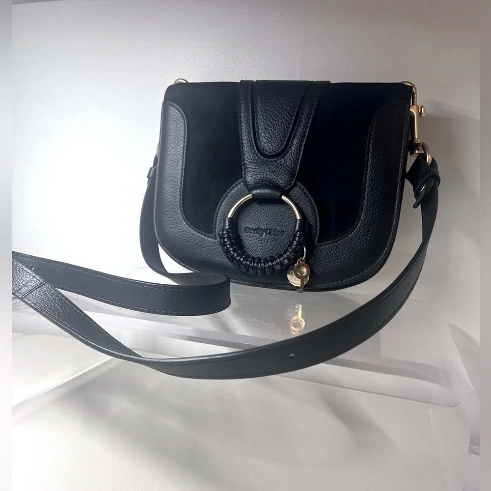 See By Chloé Hana Small Leather & Suede Crossbody
